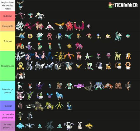 Shiny Legendary Pokemon Tier List (Community Rankings) - TierMaker