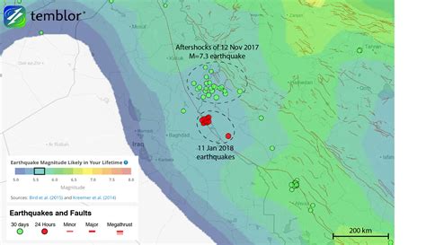 Series of earthquakes strikes Iran-Iraq border - Temblor.net