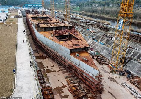 Photographs show £125m Chinese replica of Titanic is taking shape - Go ...