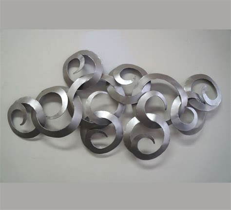 Horizon Silver Metal Wall Art