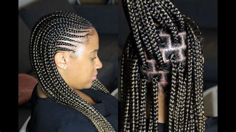 Get the Best of Both Worlds: Half Cornrows and Half Braids for a ...