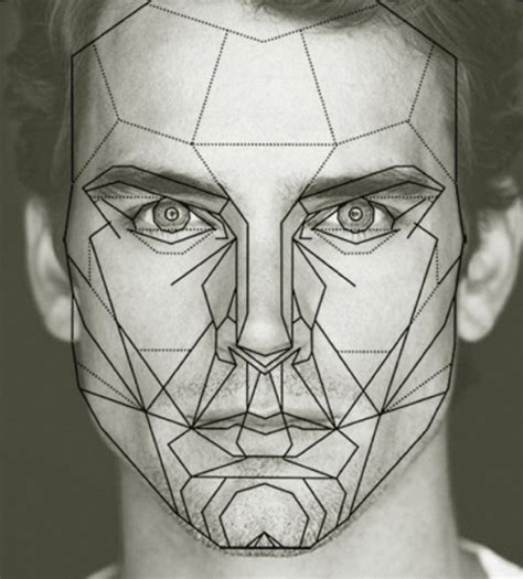 Male Face Template Male Face Ratio Male Face Grid Front - Etsy Canada ...