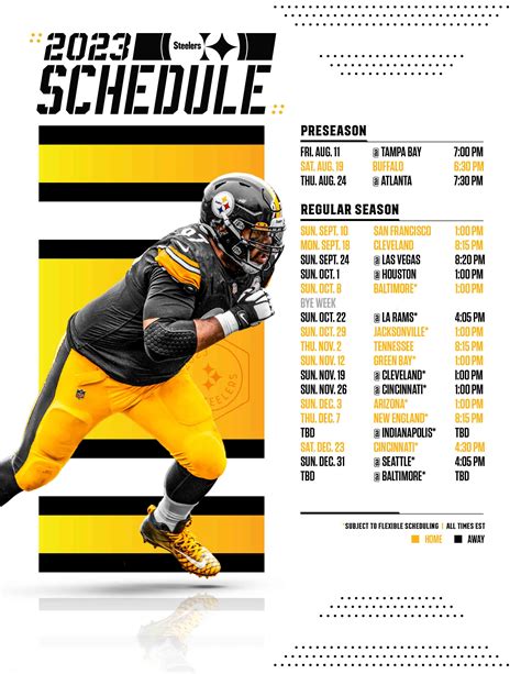 Pittsburgh Steelers Schedule 2024 - Evie Oralee