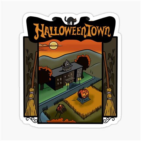 "Halloweentown Book Cover" Sticker for Sale by AdrianRene98 | Redbubble