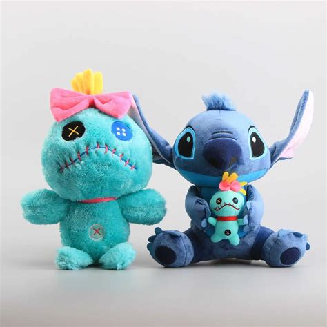 Cartoon Lilo & Stitch Scrump Plush Doll Toys Cute Stitch Soft Stuffed ...