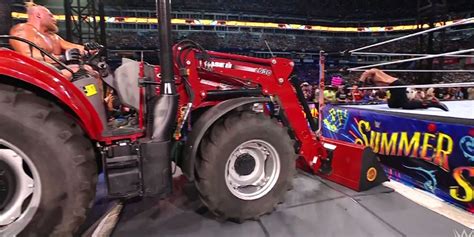 WWE 2K22 Mod Adds Brock Lesnar's SummerSlam Tractor