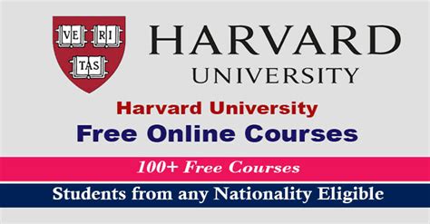 Harvard University Free Online Courses 2023-24 with Certificates