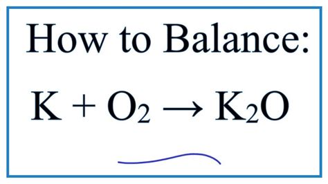 Cool Balanced Equation For Potassium Oxide A Level Data Sheet Physics