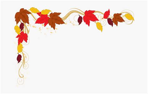 Fall Clipart Divider - Autumn Leaves Border Png, Transparent Png - kindpng