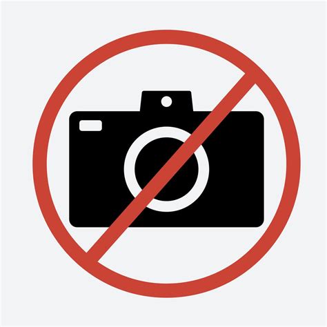 No photo sign on white background 626023 Vector Art at Vecteezy