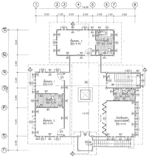 Thai House Plans - 3 bed, 3 bath + Maids