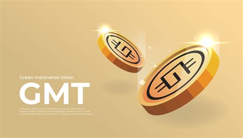 fondo de banner de concepto de criptomoneda de moneda gmt token de ...