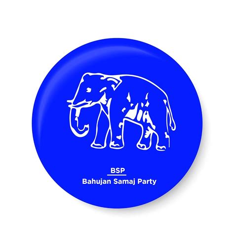 Buy PEACOCKRIDE Vote for Your Party I Bahujan Samaj Party Symbols Pin ...