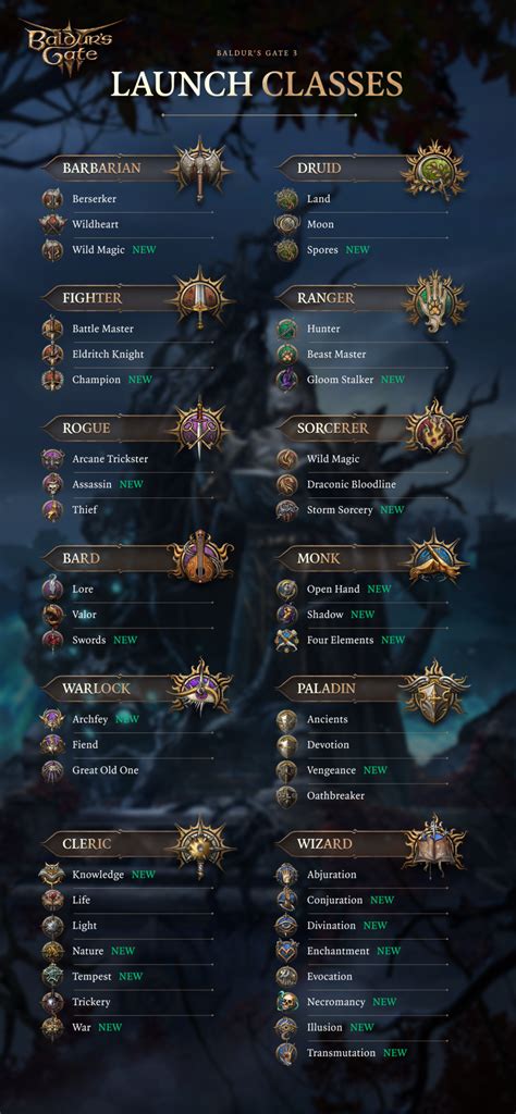 All Baldur’s Gate 3 Classes & Subclasses: What to Choose? - Deltia's Gaming