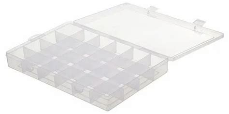 Nakoda Transparent Multi Partition Plastic Storage Box at ₹ 135/dozen ...