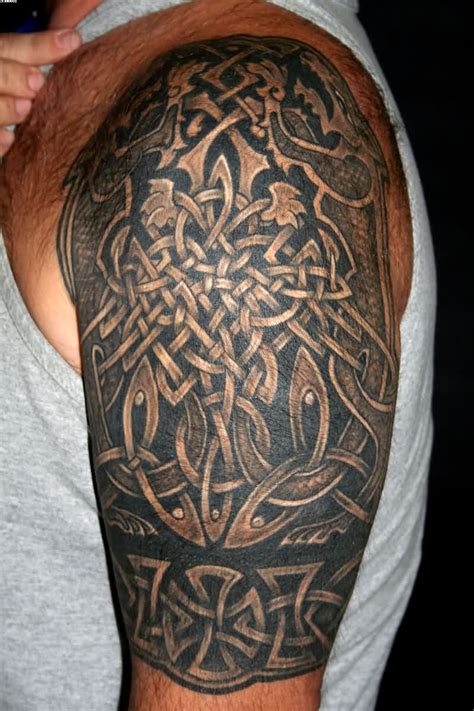 triquetra sleeve tattoo - Google Search | Celtic tattoos for men ...