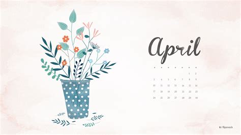 April 2016 free calendar wallpaper – desktop background