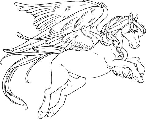 Anime Pegasus Horse Coloring Pages Coloring Pages