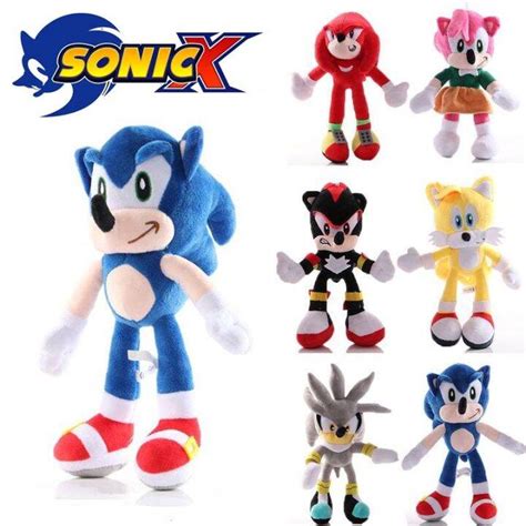 45cm Sonic The Hedgehog Shadow Amy Rose Knuckle Tail Plush Toy Cartoon ...