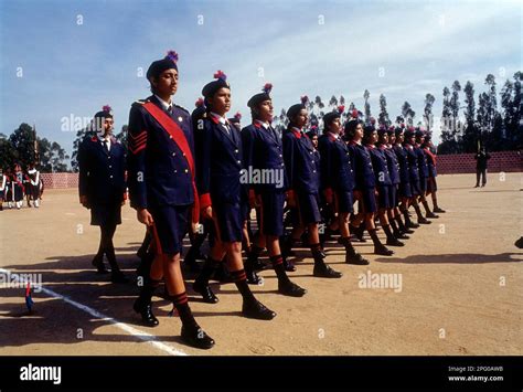 Girl Students participating Founder's Day Parade, The Lawrence School ...