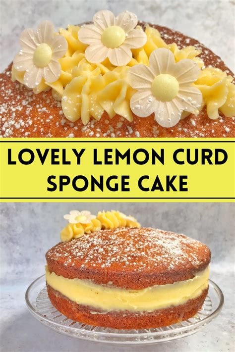 Beautiful Bakes: Lemon Curd Sponge Cake - HodgePodgeDays