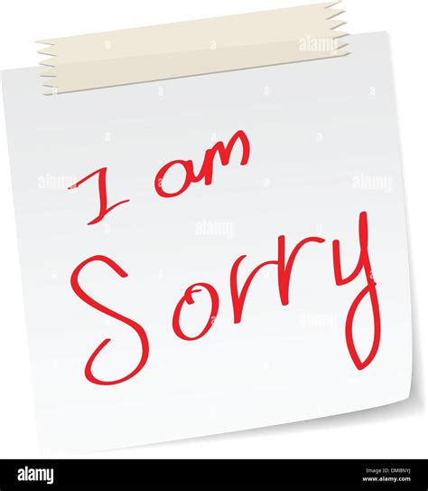 I am sorry Cut Out Stock Images & Pictures - Alamy