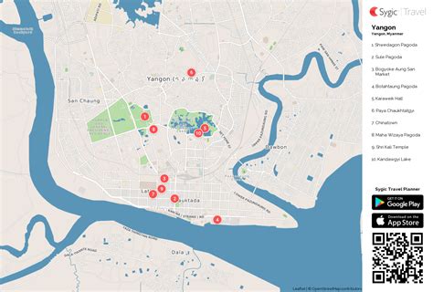 Yangon Tourist Map