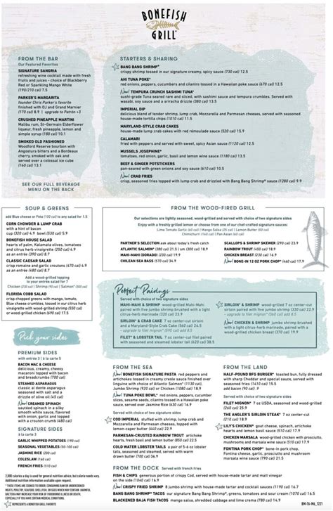 Bonefish Grill Menu With Prices (Updated: May 2023)