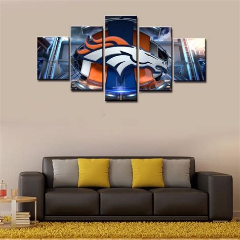 Team of Denver Broncos (With images) | Canvas wall art, Canvas art wall ...