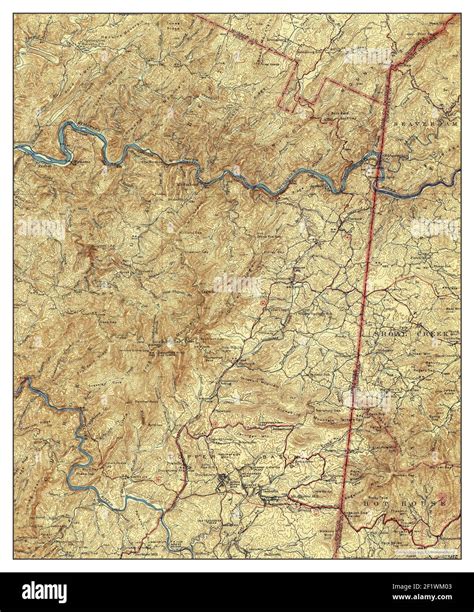 Ducktown, Tennessee, map 1943, 1:62500, United States of America by ...