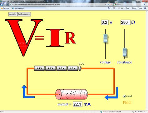 Ohm's Law Circuit Diagram