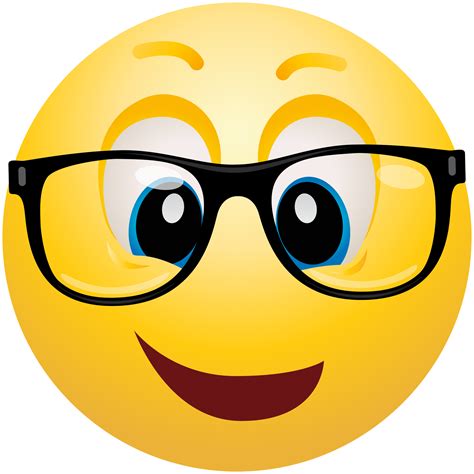 Geek Emoticon Emoji Clipart Info