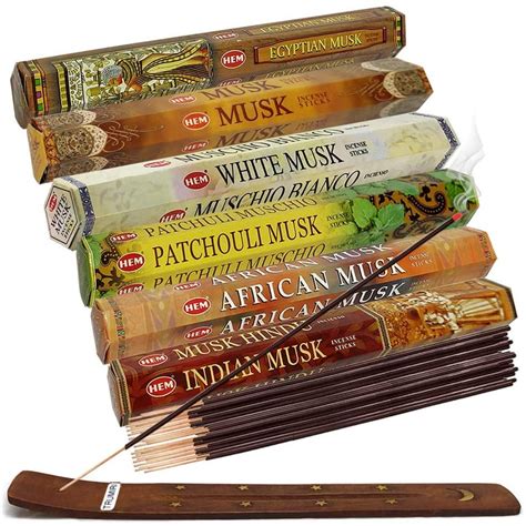 Hem Incense Sticks Variety Pack #17 And Incense Stick Holder Bundle ...