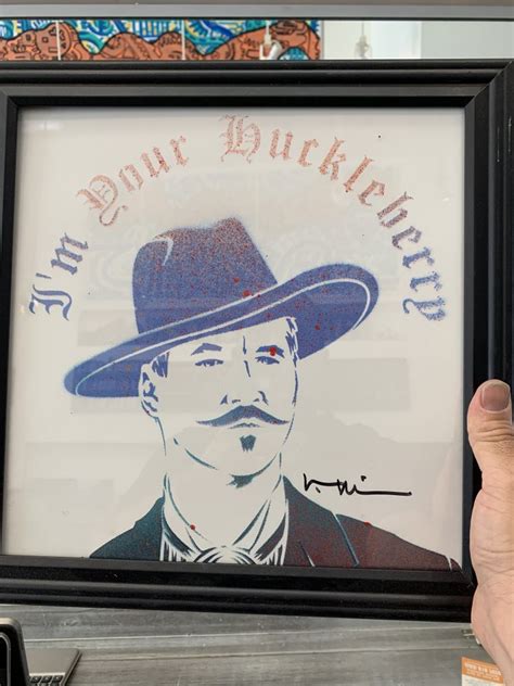 Cancelled - Autographed Val Kilmer Huckleberry artwork. | Poker Chip Forum