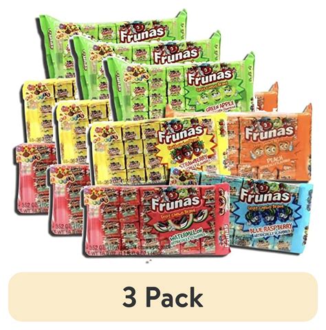 (3 pack) Tribeca Curations | Frunas Fruit Chews Bulk 240 Qty Value ...