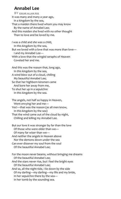 Annabel Lee (Poem Reading-English)