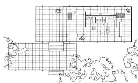 Farnsworth House Interior Plan