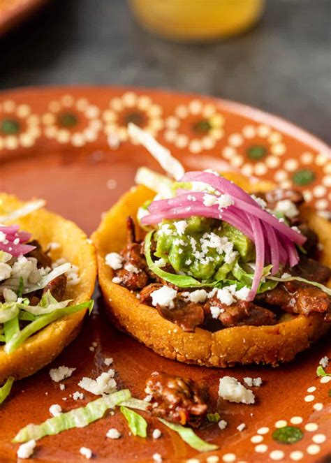 Sopes Recipe (Mexican Street Food) +Video | Kevin Is Cooking