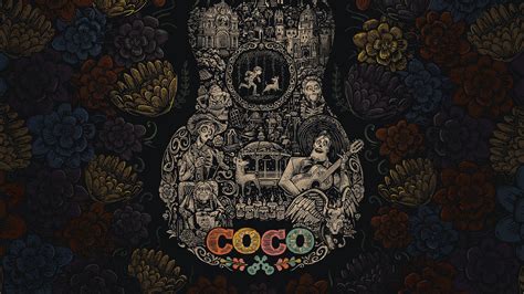 Download Coco Animation Guitar Digital Art Wallpaper | Wallpapers.com