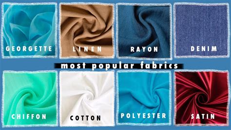 Fabric Types - Material for Sewing | Learning About Fabrics | Most ...