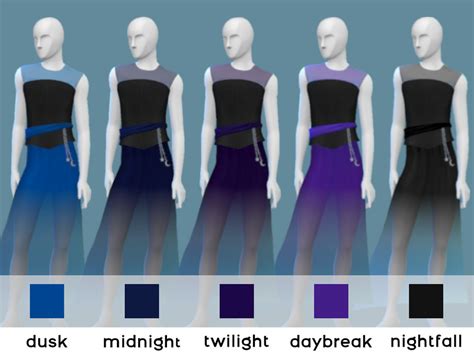 The Sims Resource - Midnight Male Dress