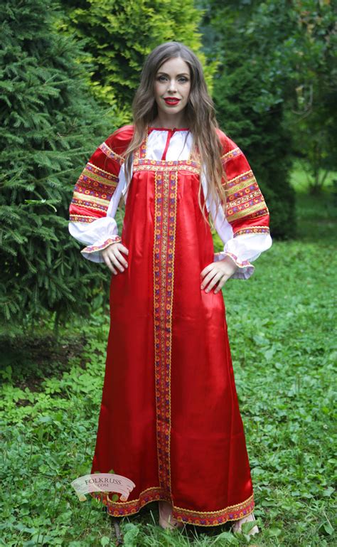 Silk dress Vasilisa for woman – Folk Russian clothing store | Folkruss.com