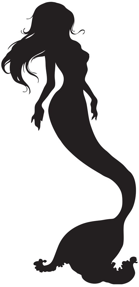 Mermaid Scalable Vector Graphics - Mermaid Silhouette PNG Clip Art ...