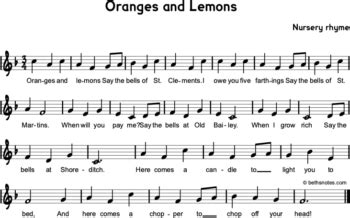 Oranges and Lemons - Beth's Notes