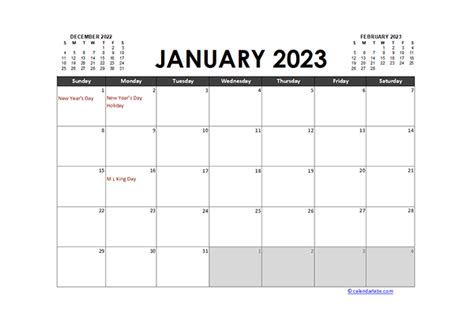 2023 Monthly Calendar Planner Free Printable - Free Printable Worksheet