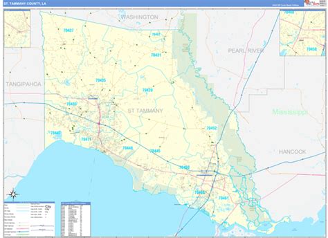 St Tammany Parish Zip Code Map - Gillie Donnamarie