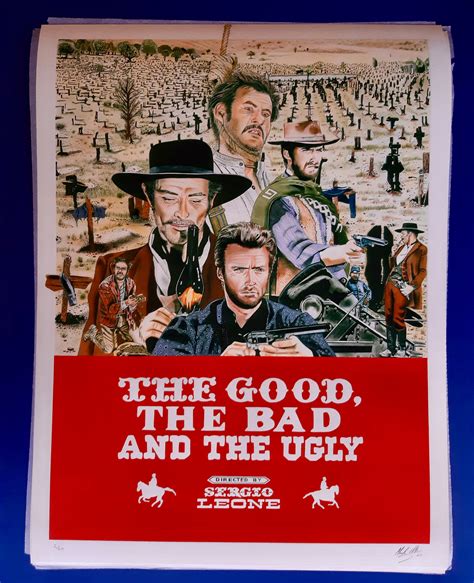 The Good, the Bad and the Ugly Movie Poster Limited Edition Fine Art ...