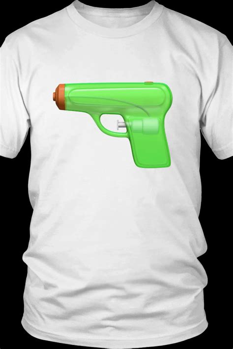 Water Gun Emoji Graphic Tee - ShopperBoard