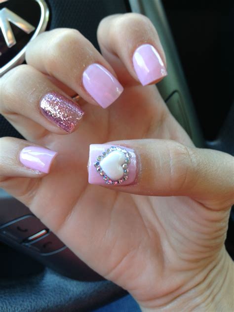 Pastel pink acrylic nails! | Nails | Pinterest