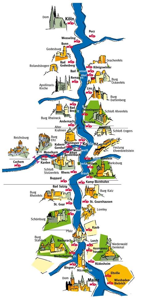 Mosel River Castles Map - Solo Para Adultos En Pamplona